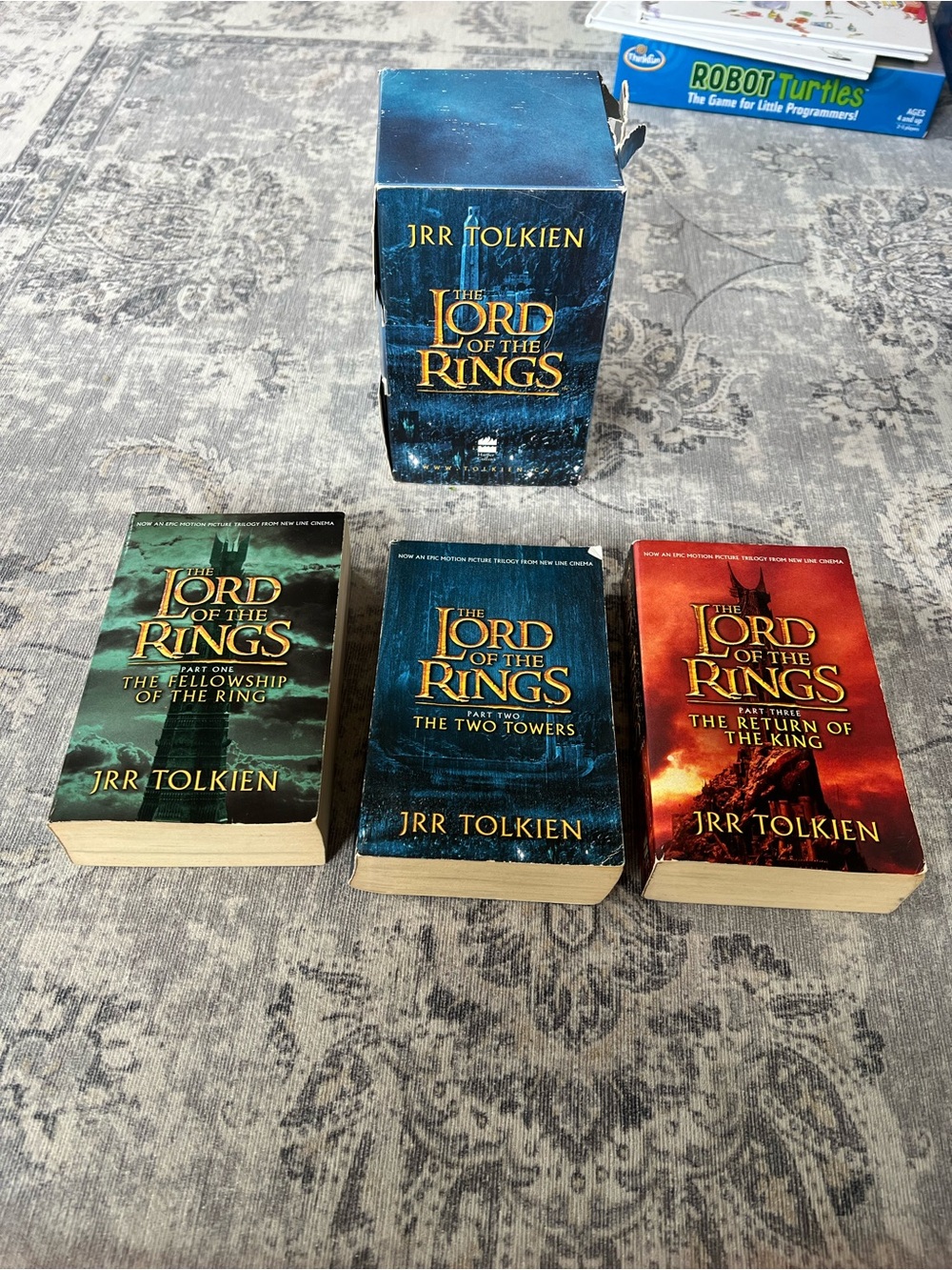 The Lord of the Rings Paperback Box Set by - Blue/Green/Red Covers